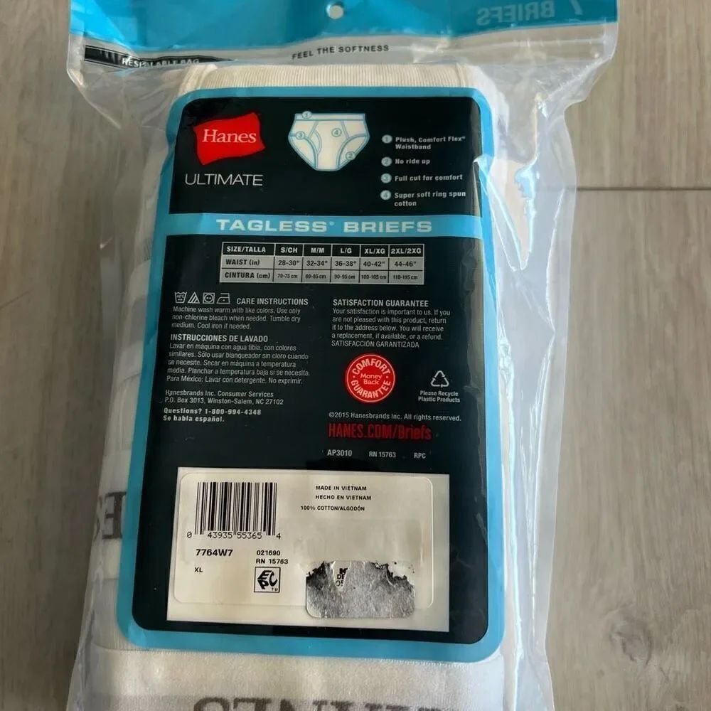 Hanes men’s briefs size xL - Picture 3 of 4
